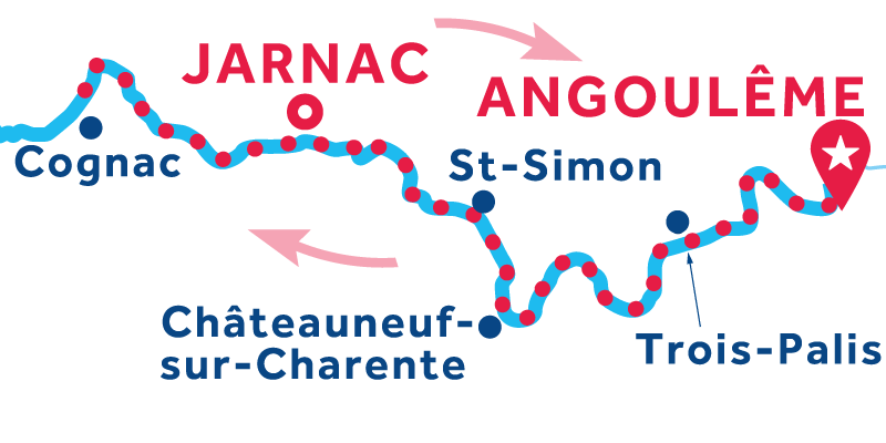 Angoulême RETURN via Cognac
