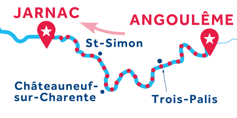 Angoulême to Jarnac - ONEWAY