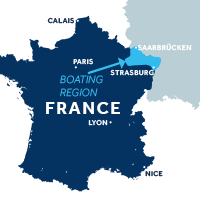 Karte zeigt, wo das Elsass in Frankreich liegt